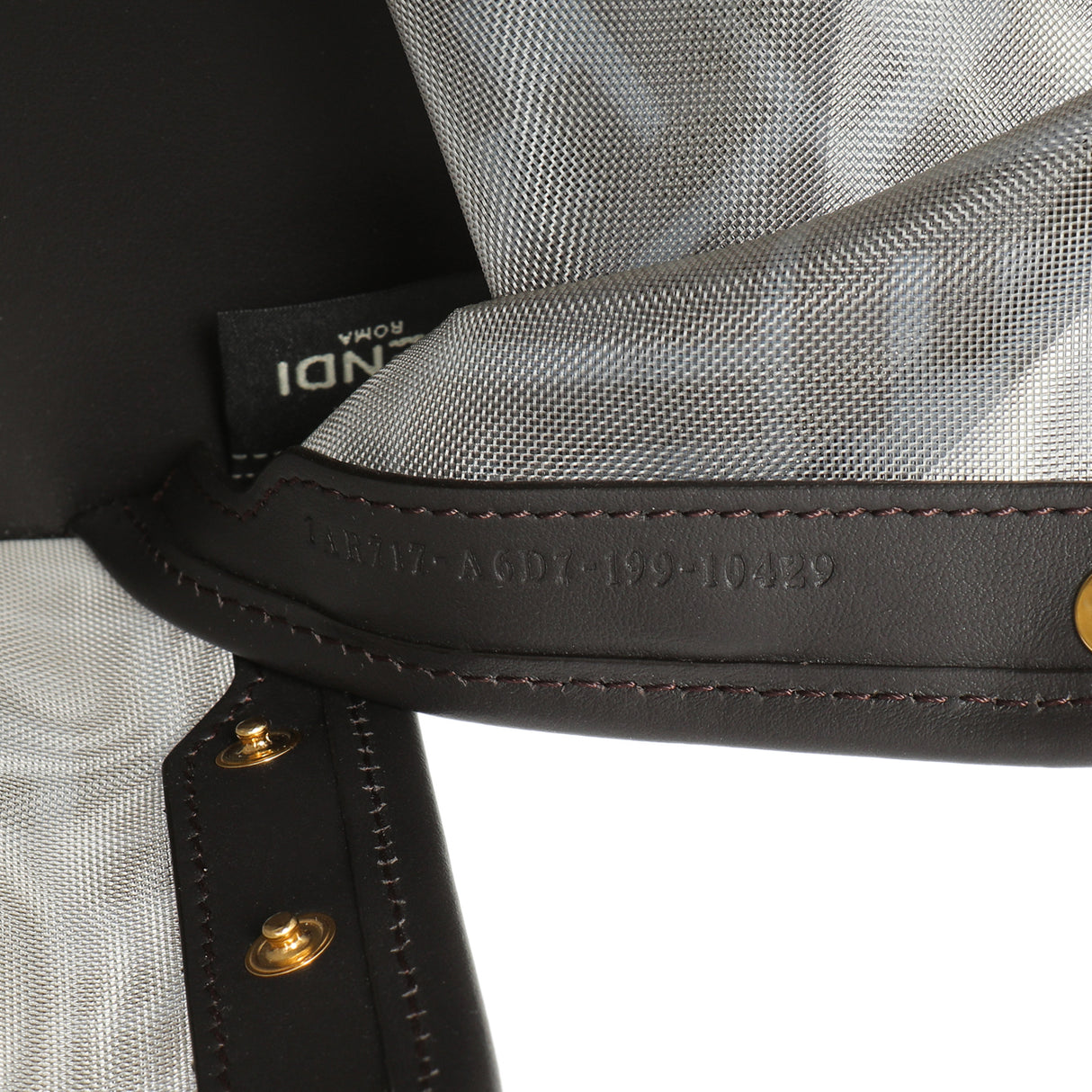 Fendi Mesh Vitello Century FF 1974 Mini Peekaboo Defender Cover Accessories Fendi