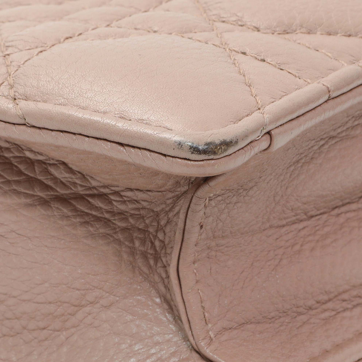 Christian Dior Calfskin Cannage Caro Zipped Pouch With Chain Handbags Christian Dior