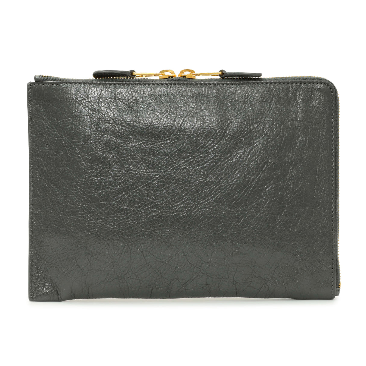 Balenciaga Gris Fossile Lambskin Giant 12 Zip Pouch Accessories Balenciaga