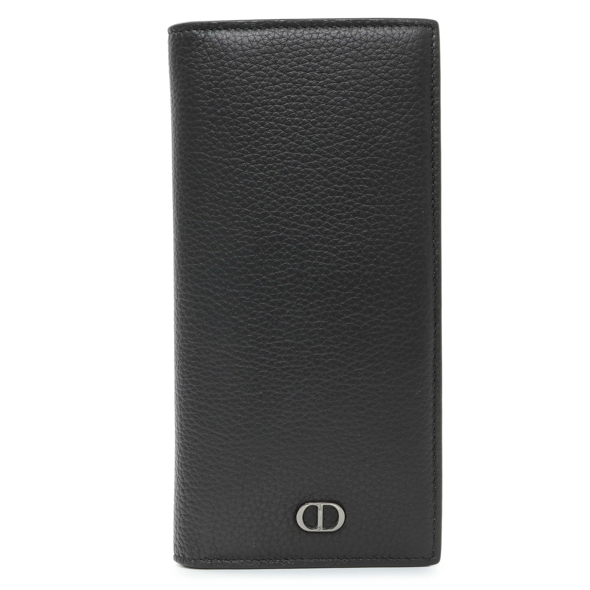 Christian Dior Black Calfskin Icon Vertical Wallet Accessories Christian Dior