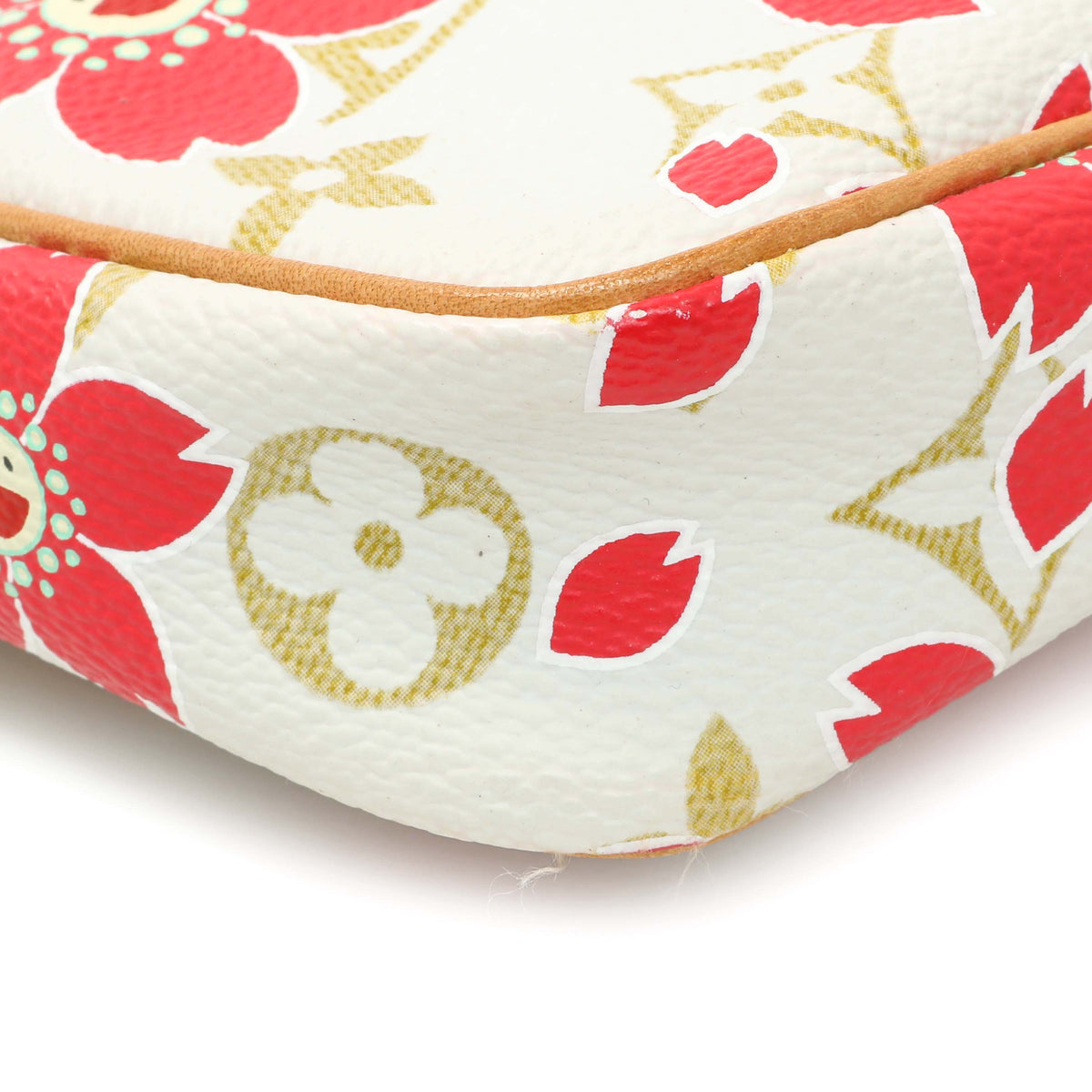 Louis Vuitton White Cherry Blossom Pochette Accessoires Handbags Louis Vuitton