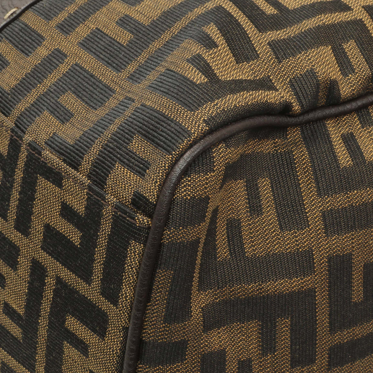 Fendi Zucca Selleria Large Boston Bag Handbags Fendi