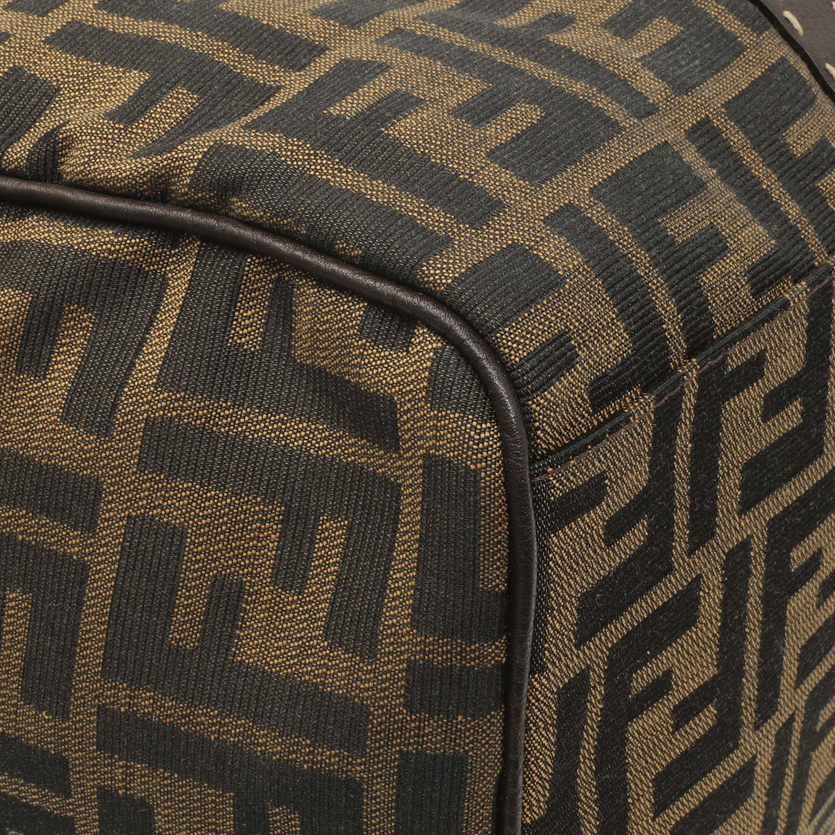 Fendi Zucca Selleria Large Boston Bag Handbags Fendi