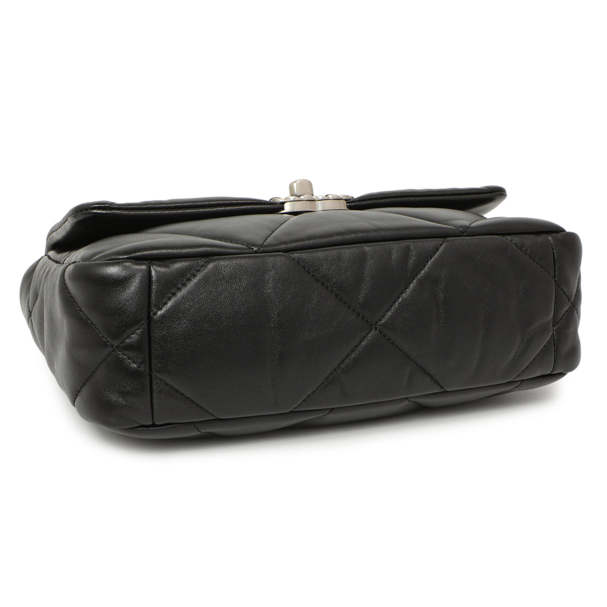 Chanel Black Quilted Lambskin Medium 19 Flap Handbags Chanel