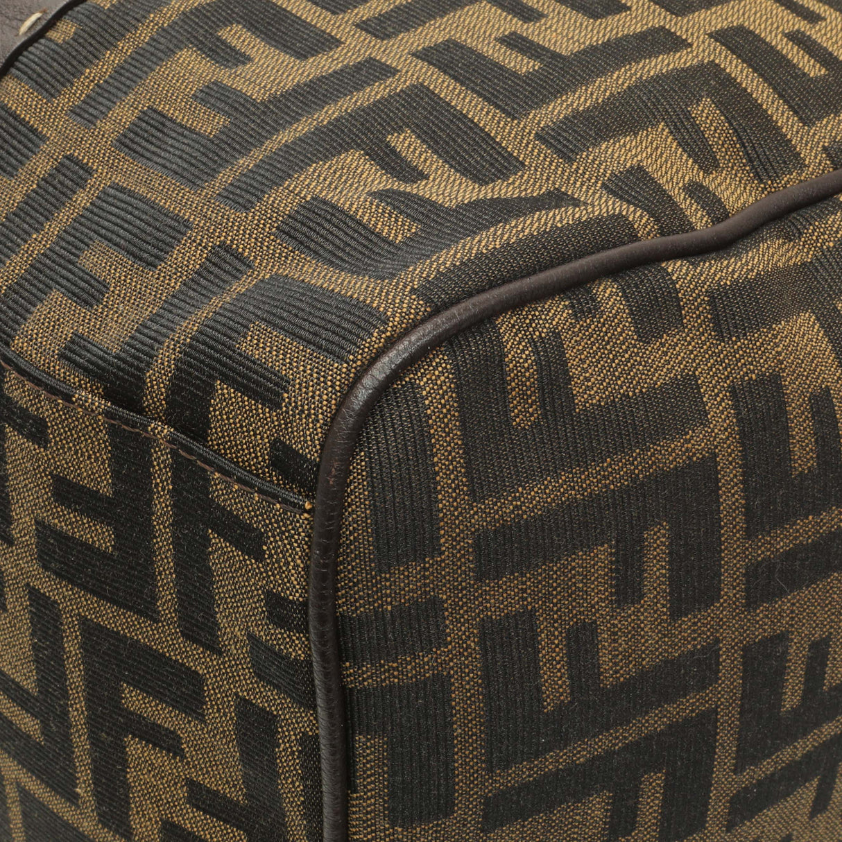 Fendi Zucca Selleria Large Boston Bag Handbags Fendi