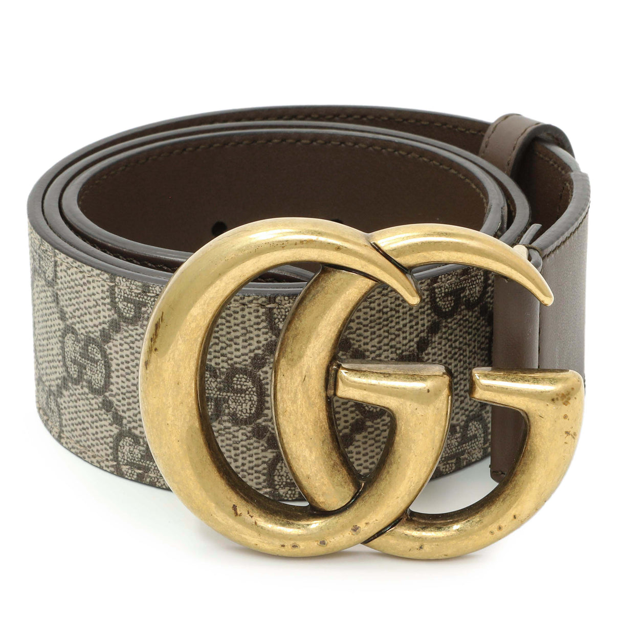 Gucci GG Supreme Monogram Double G 40mm Belt Accessories Gucci