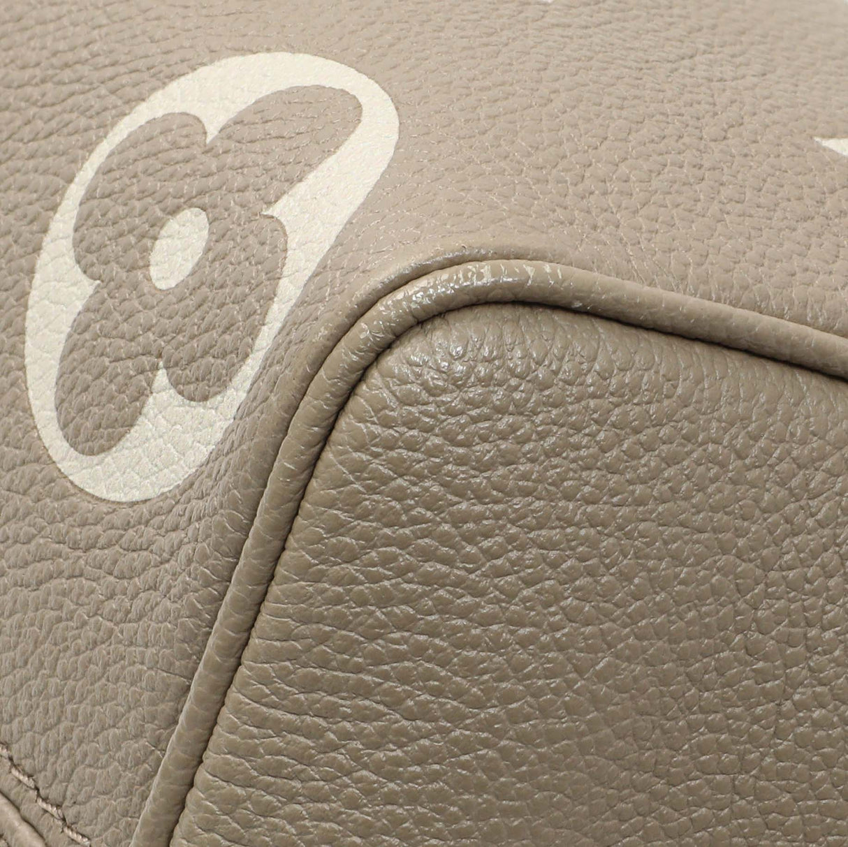 Louis Vuitton Tourterelle Creme Empreinte Monogram Giant Speedy 20 Bandouliere Handbags Louis Vuitton