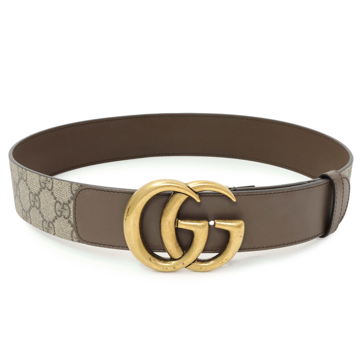 Gucci GG Supreme Monogram Double G 40mm Belt Accessories Gucci