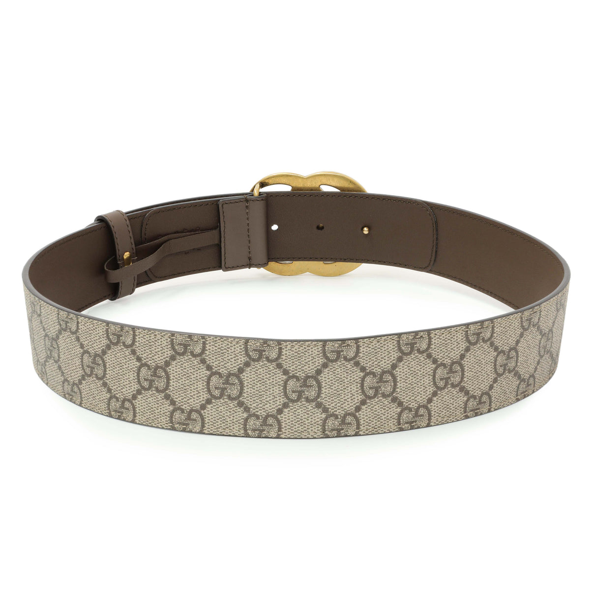 Gucci GG Supreme Monogram Double G 40mm Belt Accessories Gucci