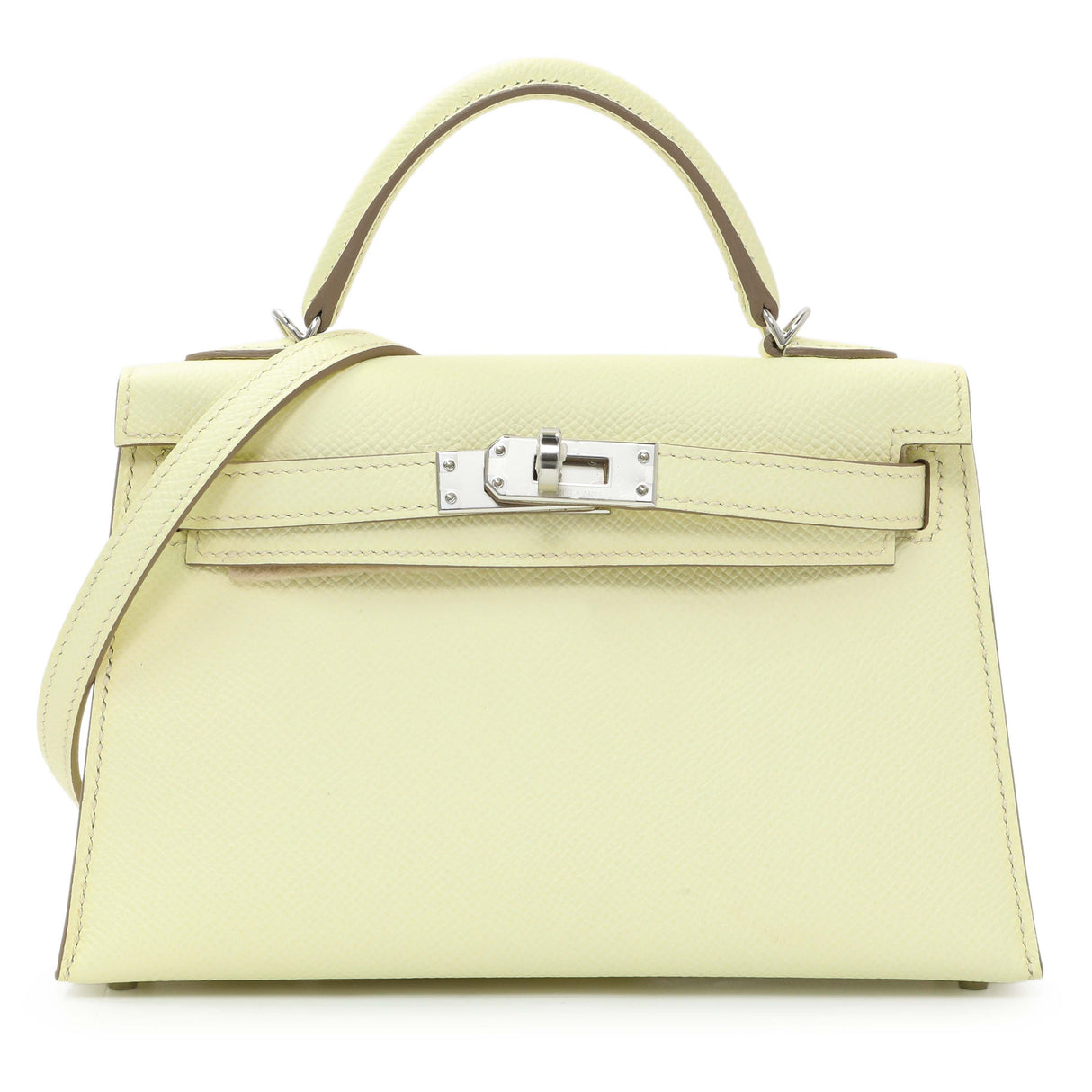 Hermes Jaune Milton Epsom Mini Kelly Sellier 20 Handbags Hermes
