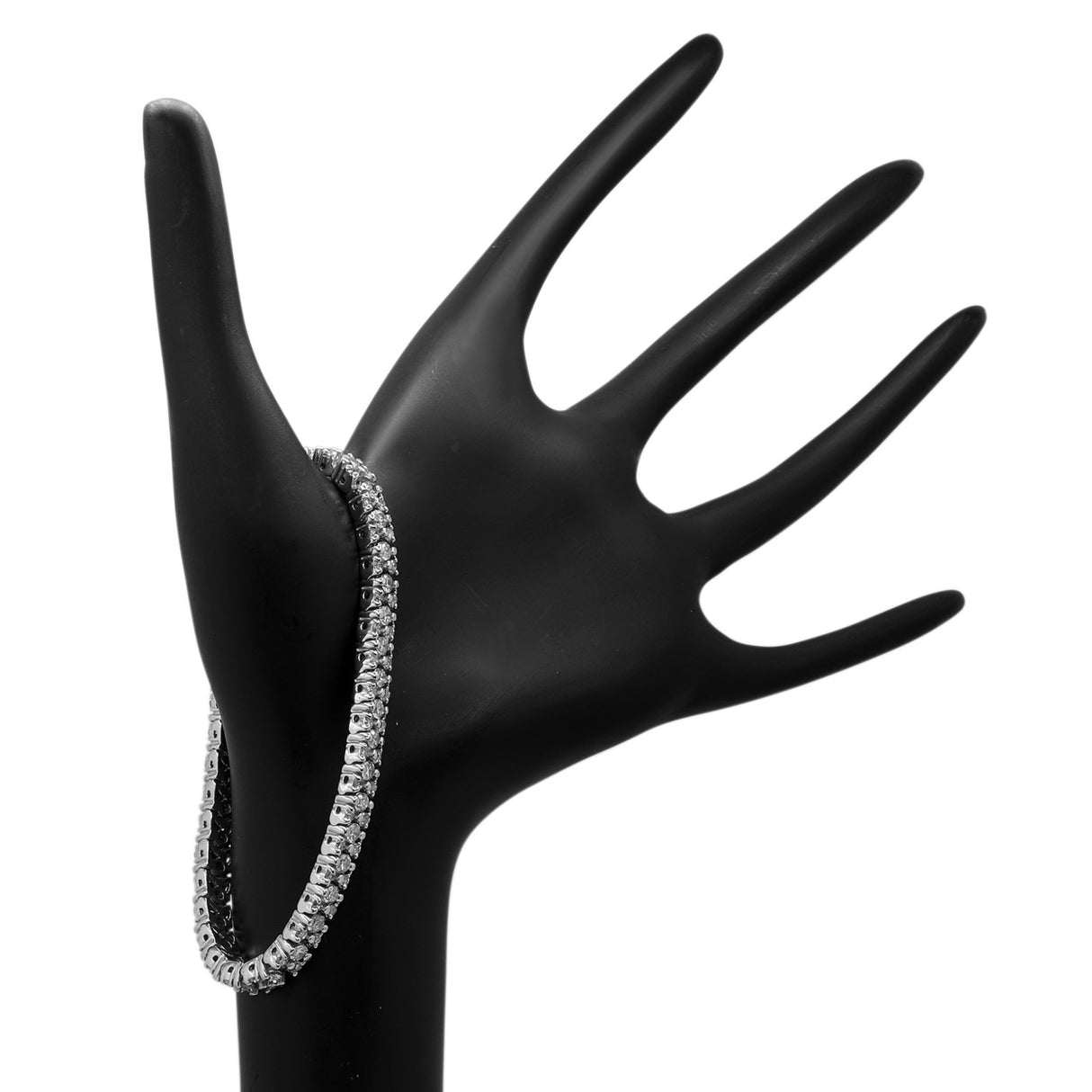 14K White Gold 6.24 Carat Tennis Bracelet Fine Jewellery Modaselle