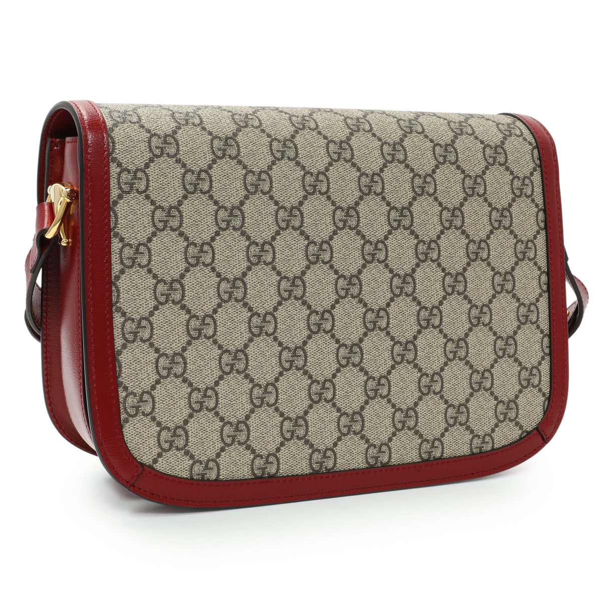 Gucci GG Supreme Monogram Azalea Calfskin Horsebit 1955 Shoulder Bag Handbags Gucci