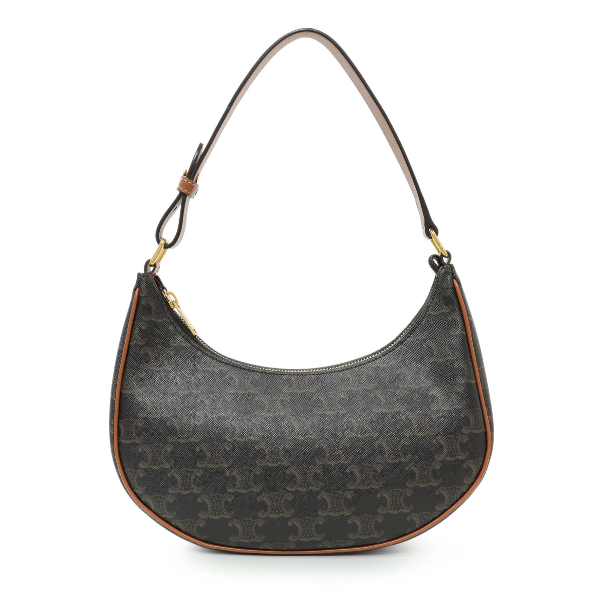 Celine Triomphe Canvas Calfskin Ava Shoulder Bag Handbags Celine