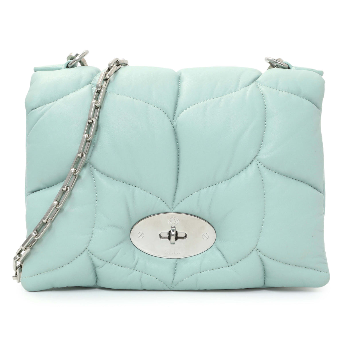 Mulberry Blue Nappa Pillow Quilted Little Softie Bag Handbags Mulberry