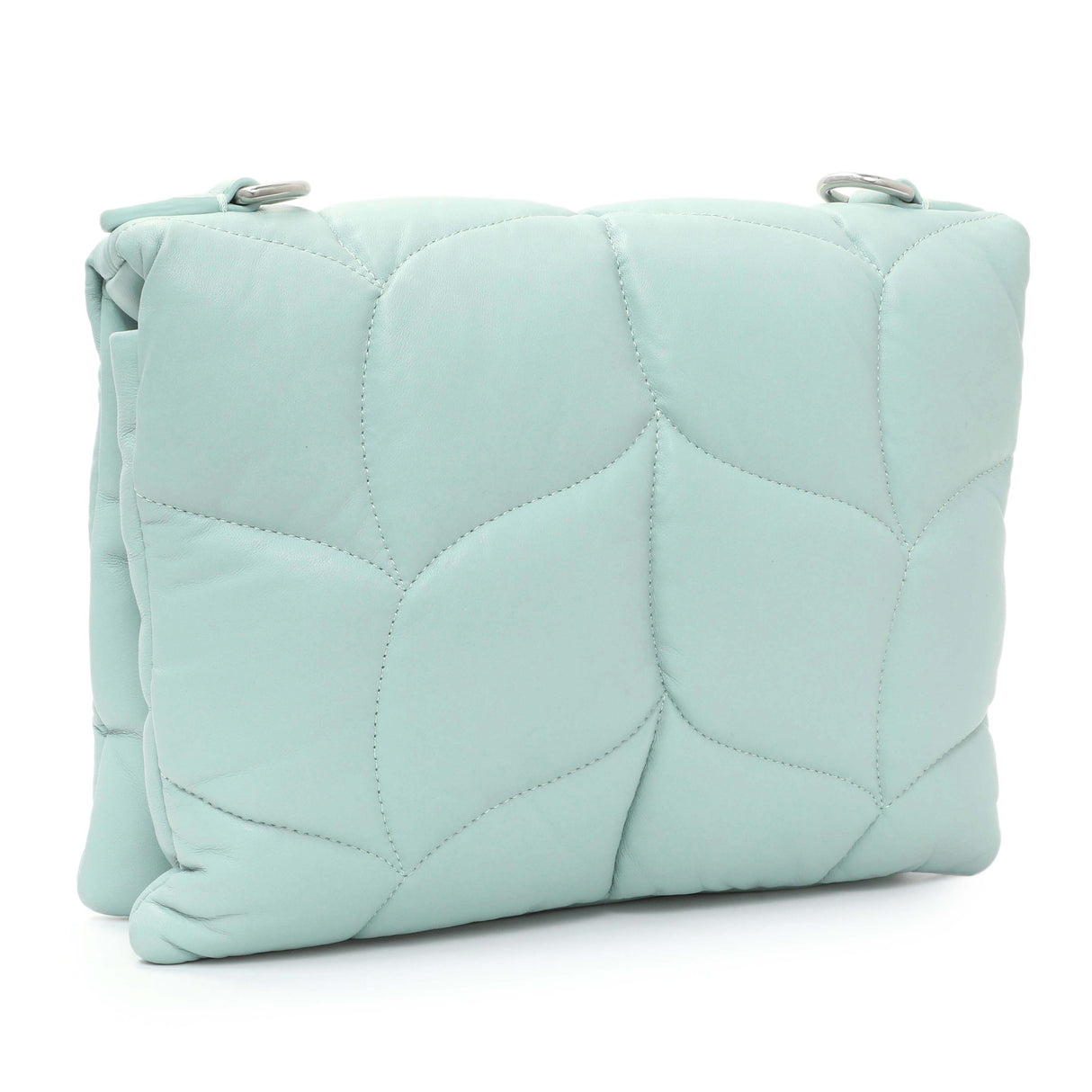 Mulberry Blue Nappa Pillow Quilted Little Softie Bag Handbags Mulberry