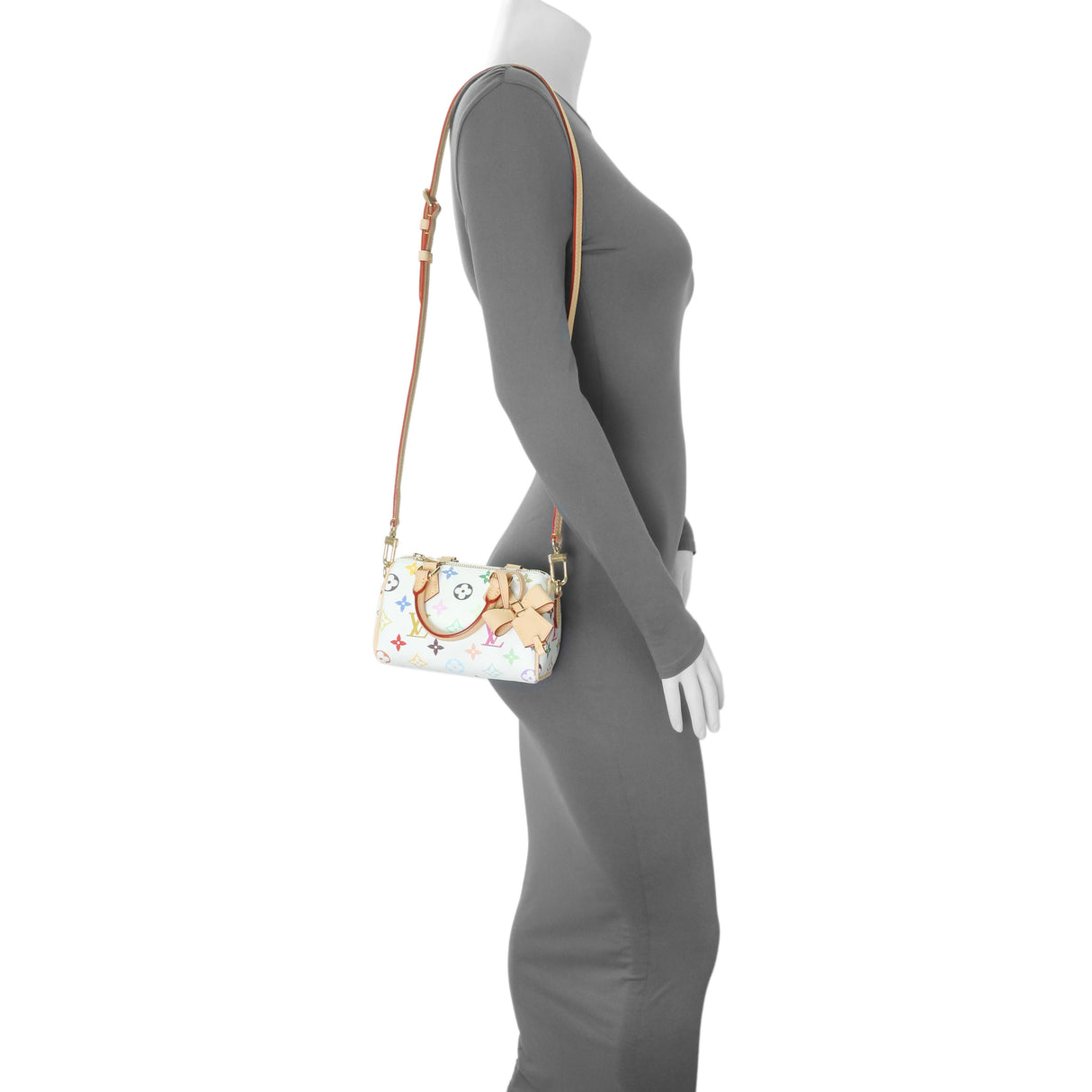 Louis Vuitton X Takashi Murakami Monogram Multicolor Nano Speedy Handbags Louis Vuitton