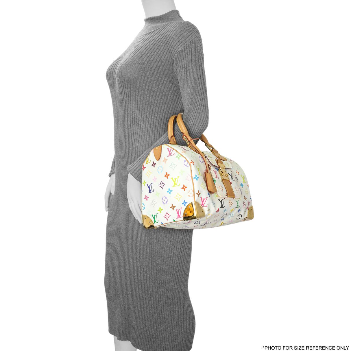 Louis Vuitton Monogram White Multicolor Speedy 30 Handbags Louis Vuitton
