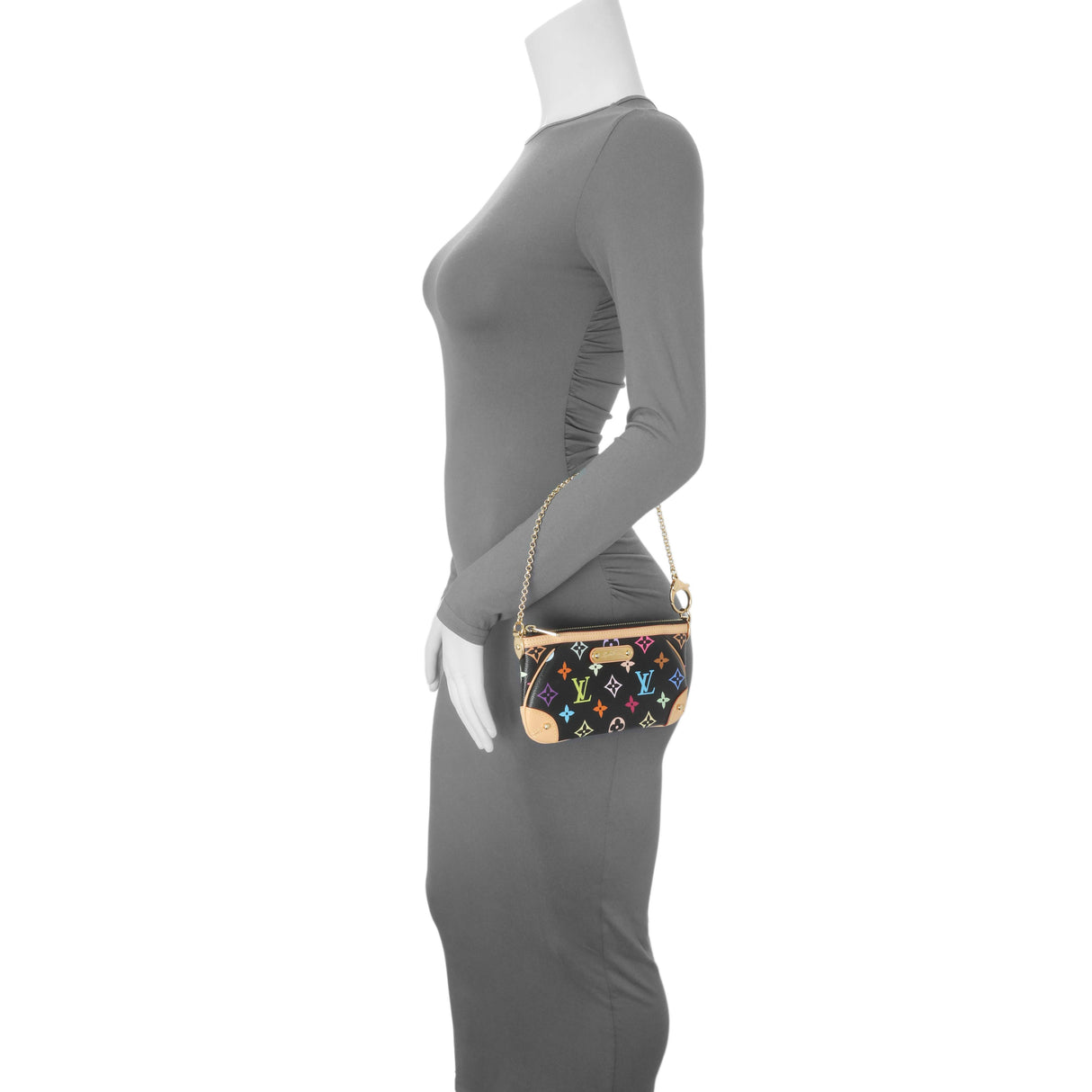 Louis Vuitton Monogram Multicolor Pochette Milla MM Handbags Louis Vuitton