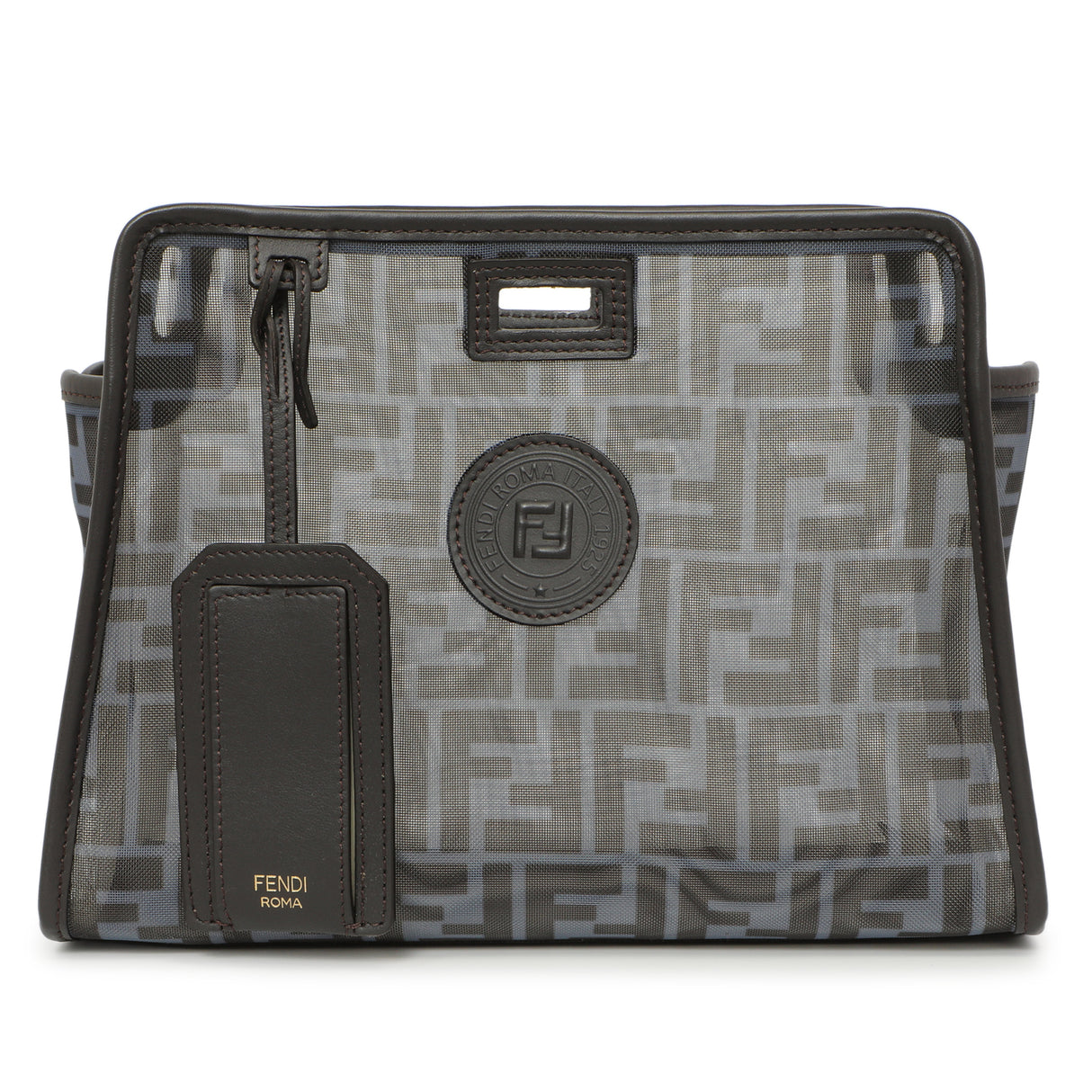 Fendi Mesh Vitello Century FF 1974 Mini Peekaboo Defender Cover Accessories Fendi