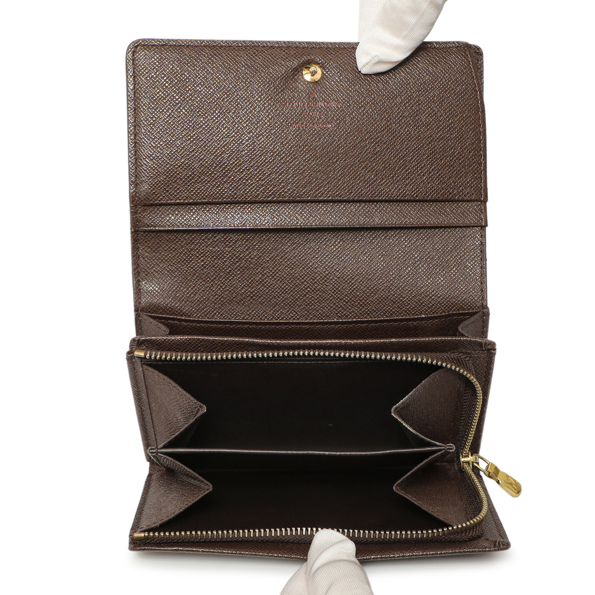 Louis Vuitton Damier Ebene Porte-Monnaie Billets Tresor Wallet Accessories Louis Vuitton