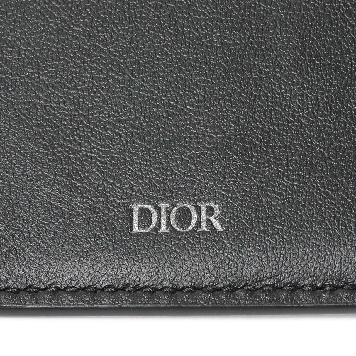 Christian Dior Black Calfskin Icon Vertical Wallet Accessories Christian Dior