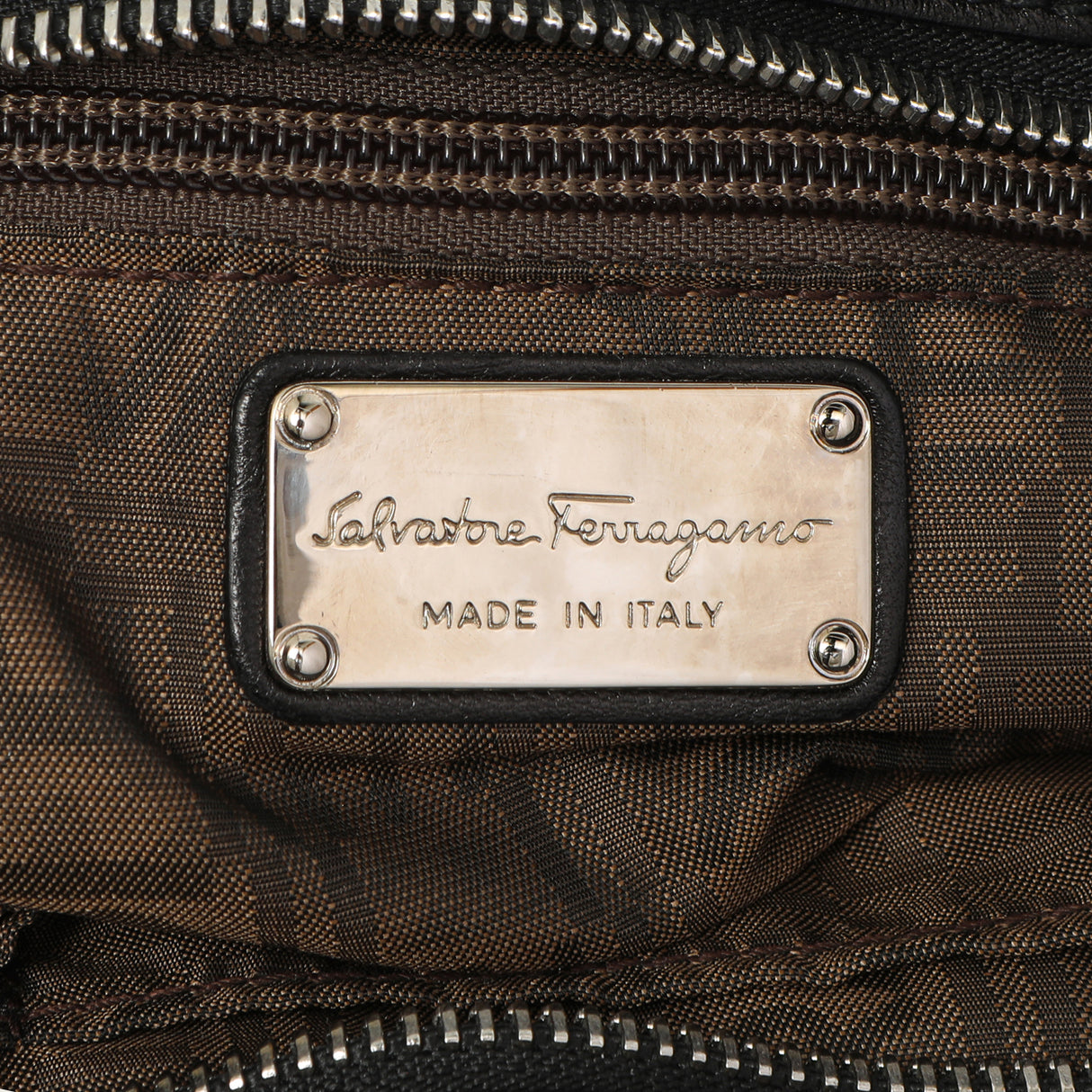 Salvatore Ferragamo Black Calfskin Gancini Bag Handbags Salvatore Ferragamo