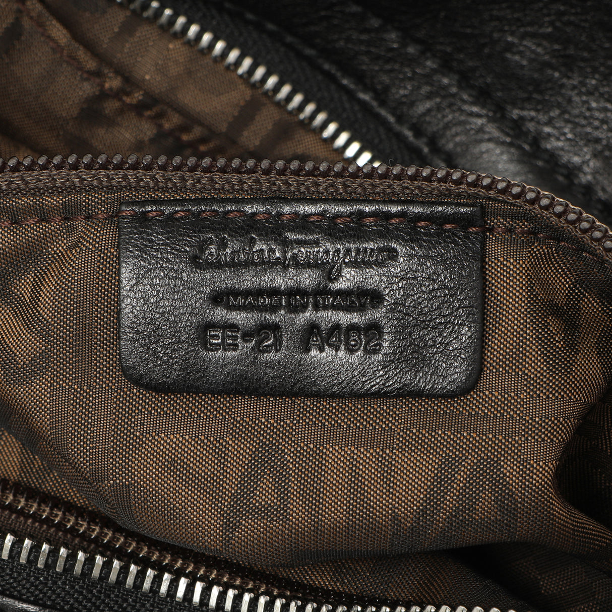 Salvatore Ferragamo Black Calfskin Gancini Bag Handbags Salvatore Ferragamo