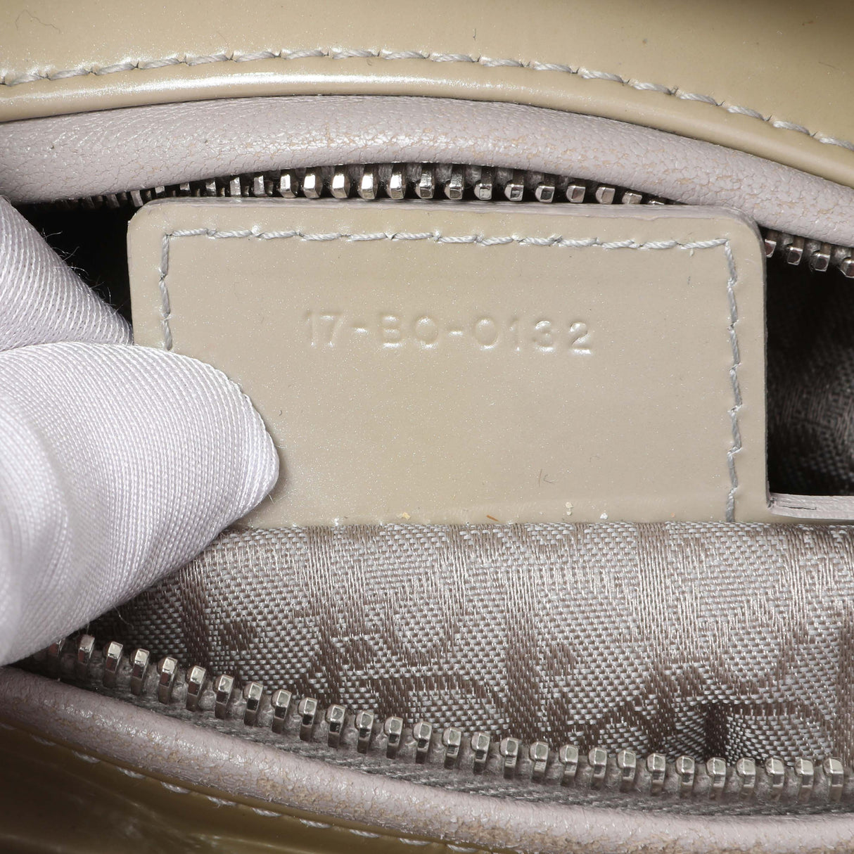 Christian Dior Metallic Grey Patent Cannage Medium Lady Dior Handbags Christian Dior