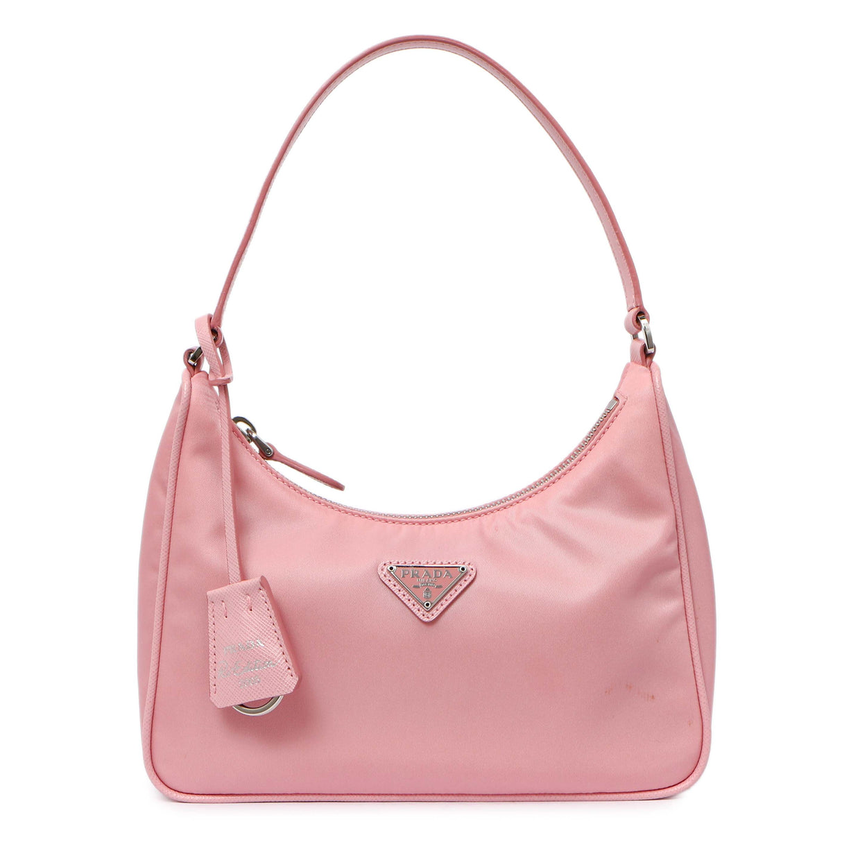 Prada Rosa Tessuto Nylon Saffiano Mini Re-Edition 2005 Bag Handbags Prada