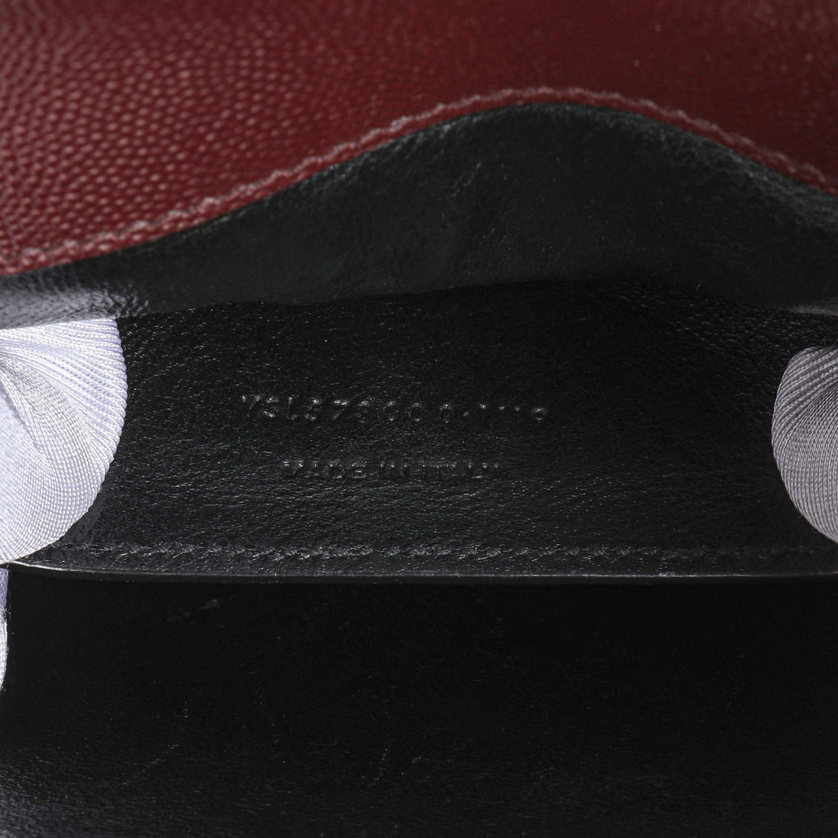 Saint Laurent Burgundy Grain de Poudre Medium Classic Monogram Cassandra Top Handle Handbags Saint Laurent