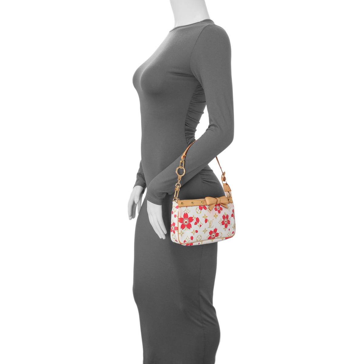 Louis Vuitton White Cherry Blossom Pochette Accessoires