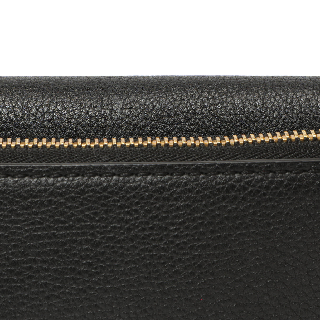 Louis Vuitton Black Grained Calfskin Lockme Chain Phone Pouch Handbags Louis Vuitton