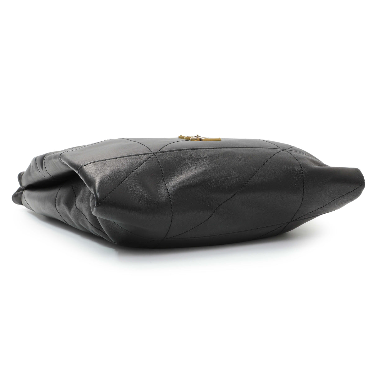 Saint Laurent Black Lambskin Matelasse Monogram Large Jamie 4.3 Pochon Handbags Saint Laurent
