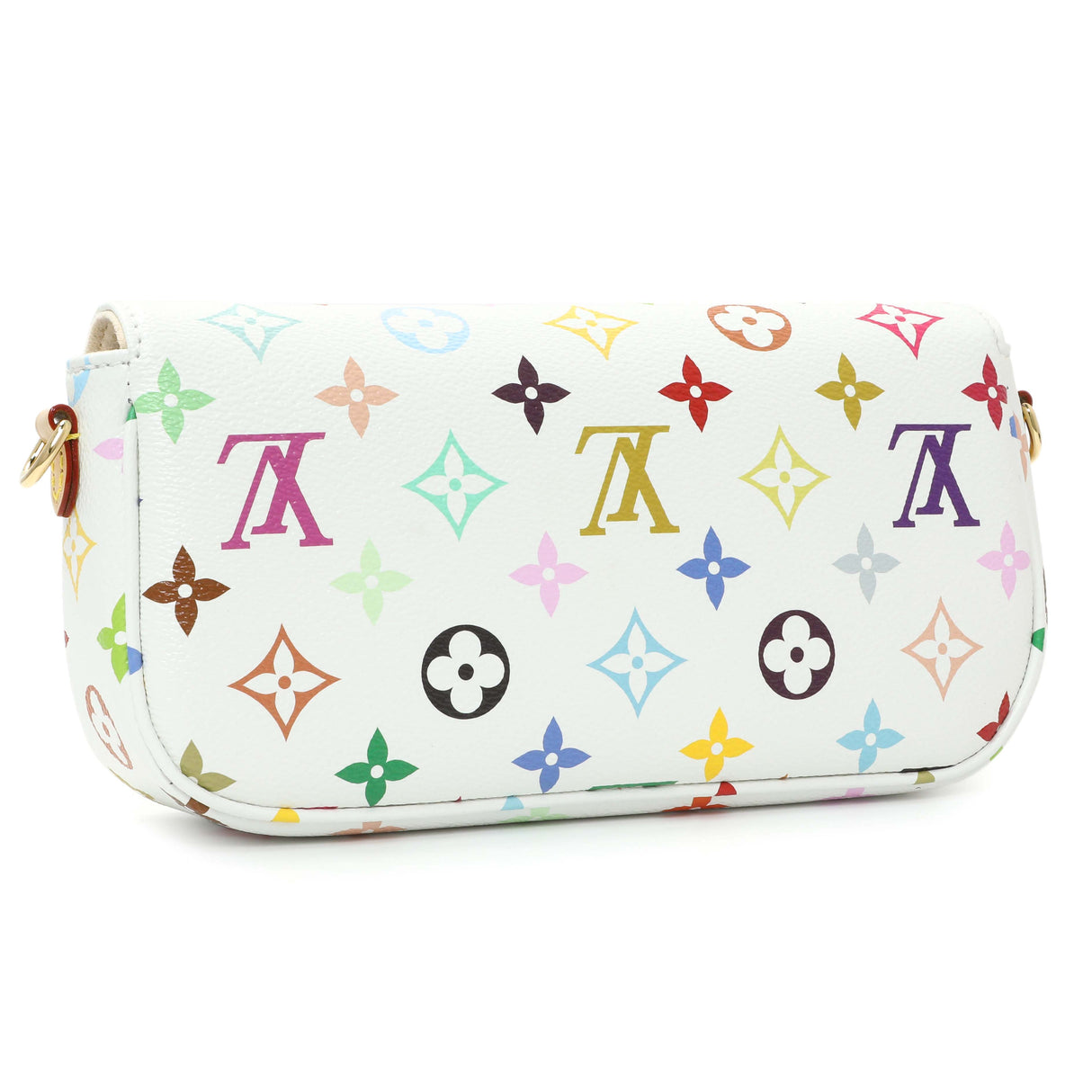 Louis Vuitton X Takashi Murakami Monogram Multicolor Ivy Wallet On Chain Handbags Louis Vuitton