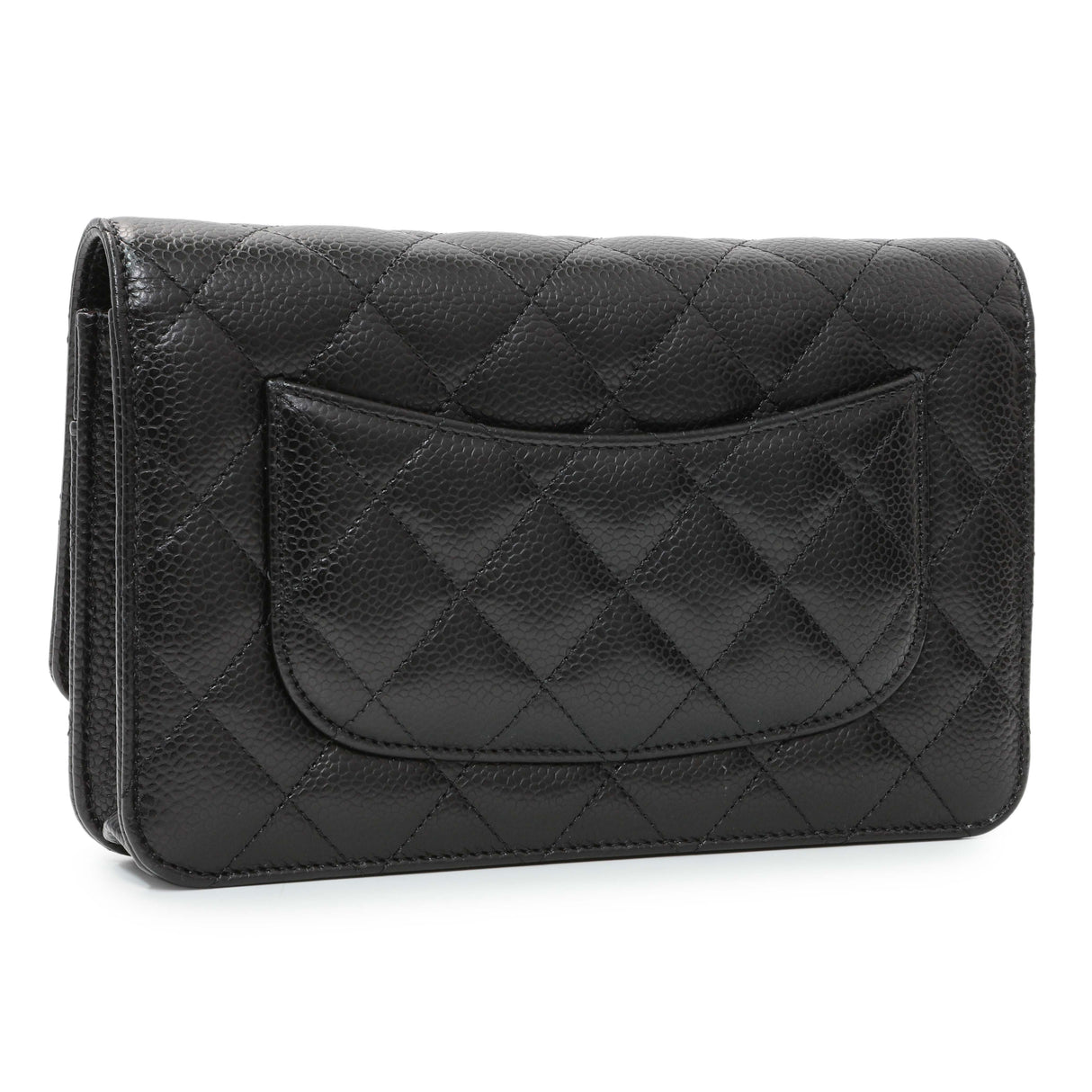 Chanel Black Quilted Caviar Wallet on Chain Handbags Chanel