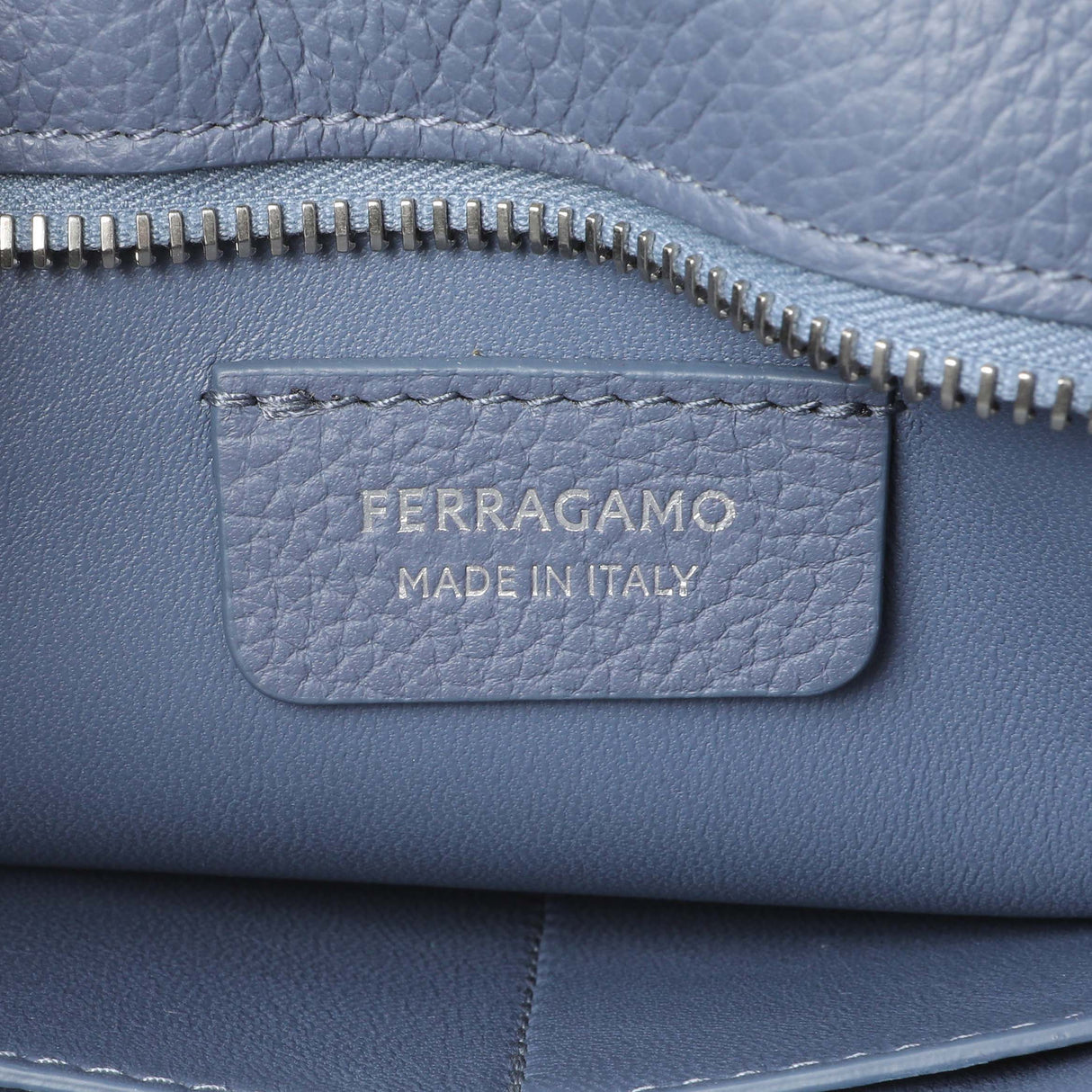 Salvatore Ferragamo Blue Twin Pouch with Gancini Buckles Handbags Salvatore Ferragamo