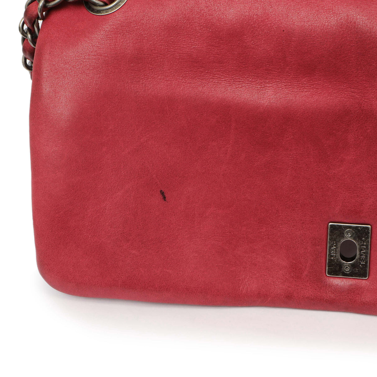 Chanel Burgundy Quilted Iridescent Calfskin Large New Bubble Flap Handbags Chanel