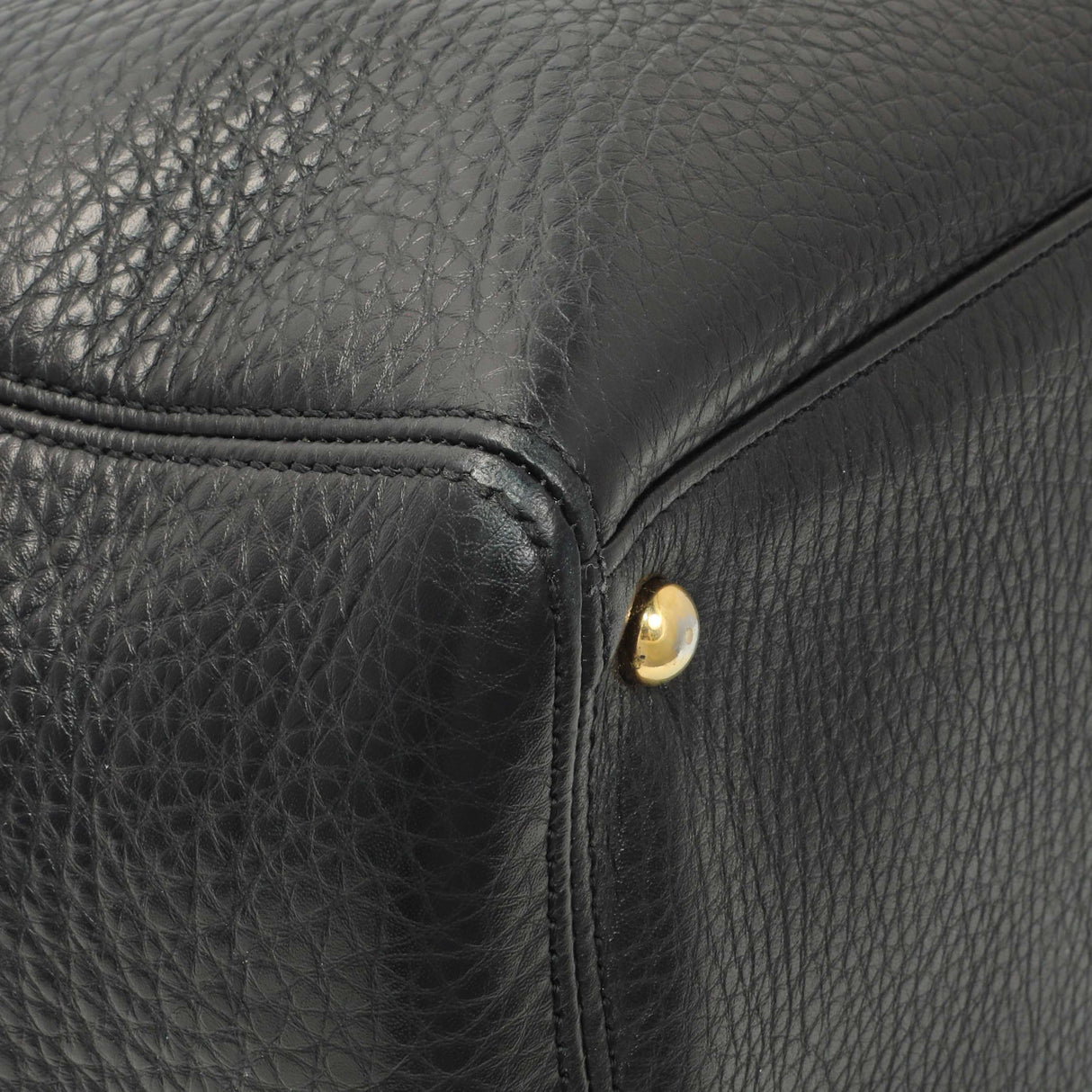 Chanel Black Calfskin Cerf Executive Shopper Tote Handbags Chanel