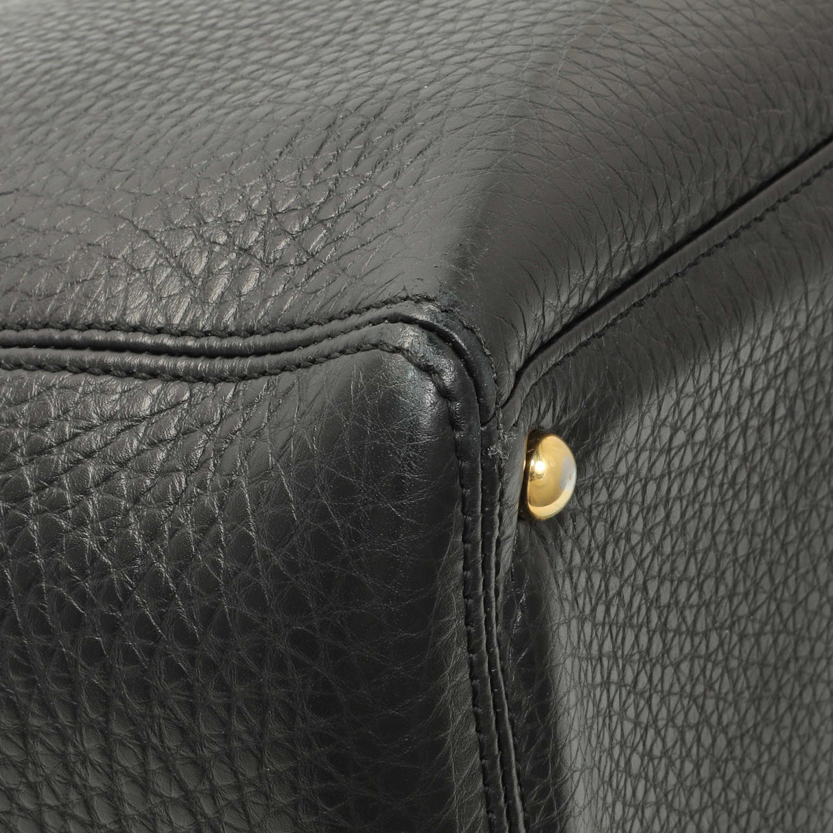 Chanel Black Calfskin Cerf Executive Shopper Tote Handbags Chanel