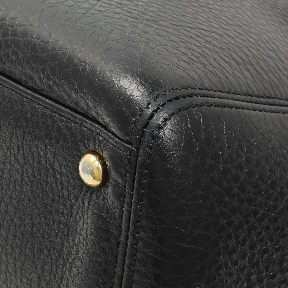 Chanel Black Calfskin Cerf Executive Shopper Tote Handbags Chanel