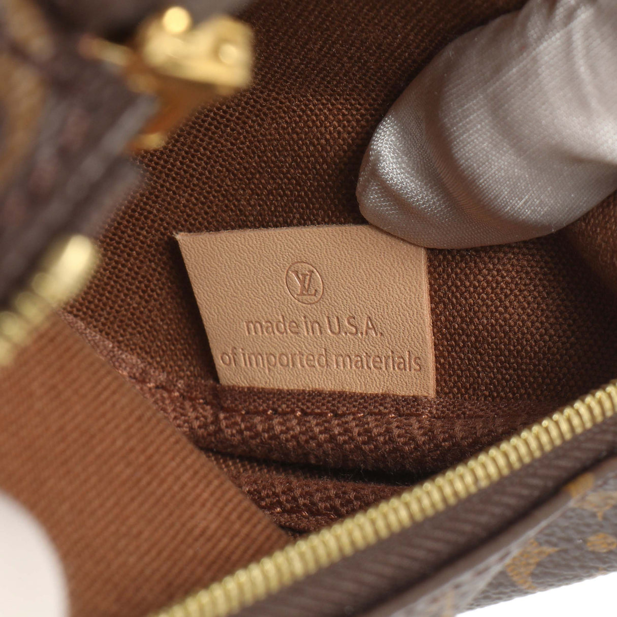 Louis Vuttion Monogram Khaki Multi Pochette Accessories Handbags Louis Vuitton