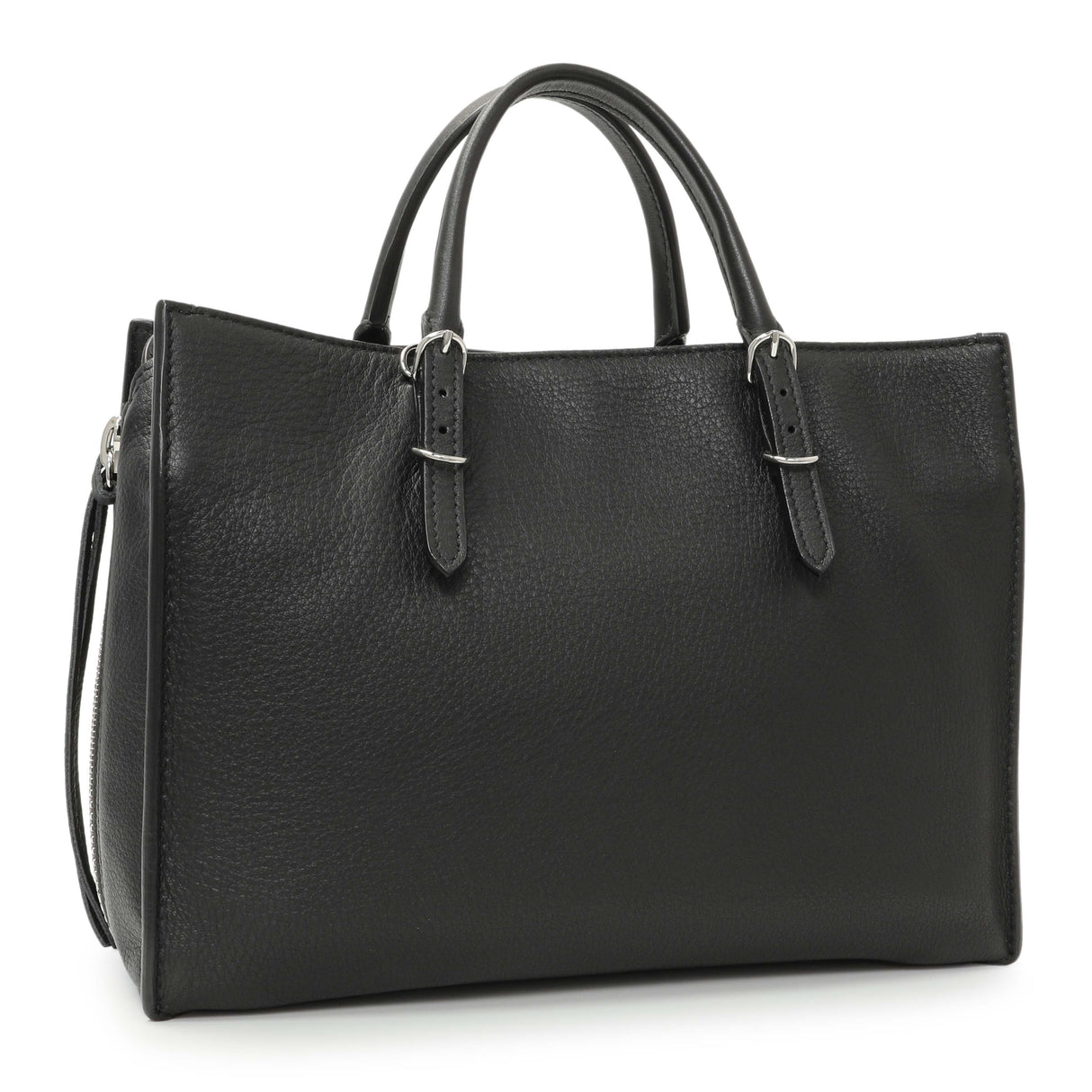 Balenciaga Black Veau Papier A6 Zip Around Black Tote Handbags Balenciaga