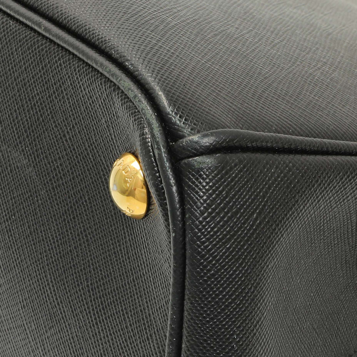 Prada Black Saffiano Medium Galleria Double Zip Tote Handbags Prada