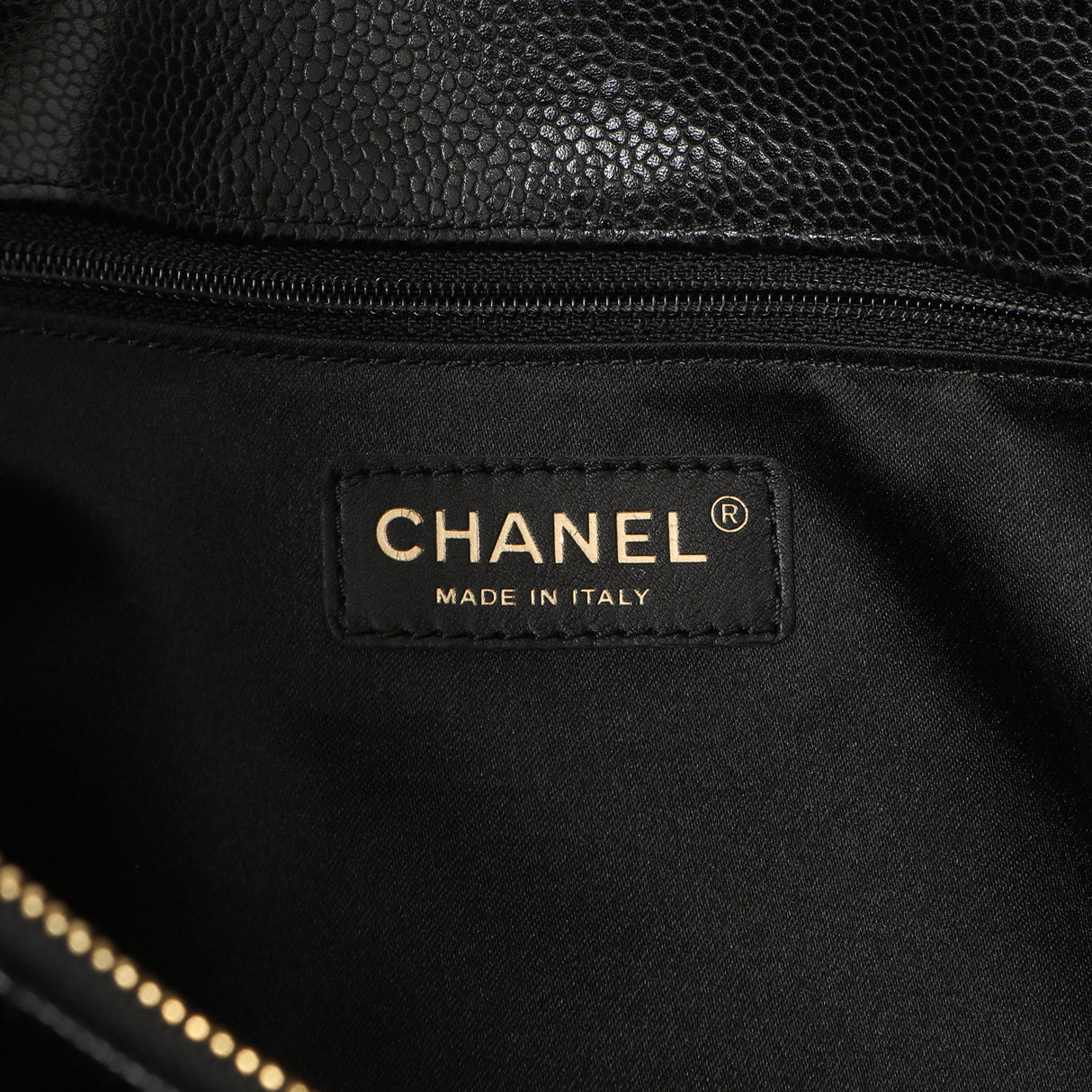 Chanel Black Quilted Caviar Grand Shopping Tote GST Handbags Chanel