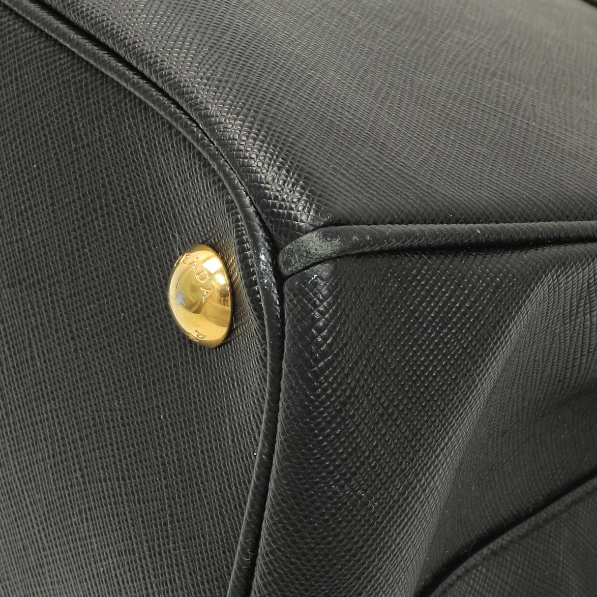 Prada Black Saffiano Medium Galleria Double Zip Tote Handbags Prada