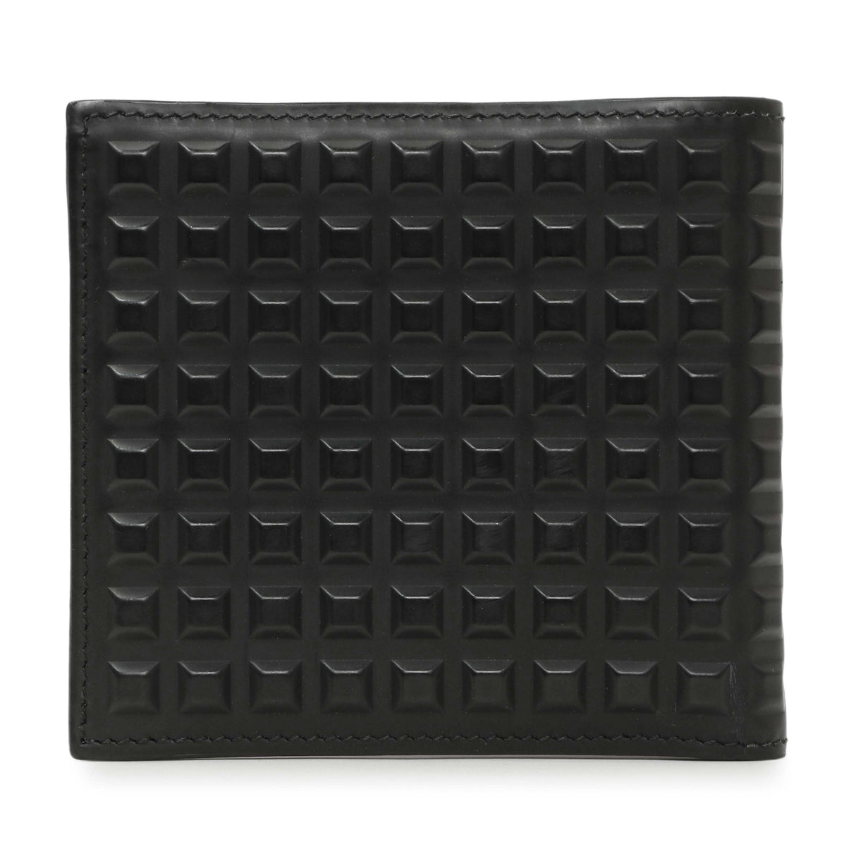 Balenciaga Black Grid Embossed Calfskin Bifold Wallet Accessories Balenciaga