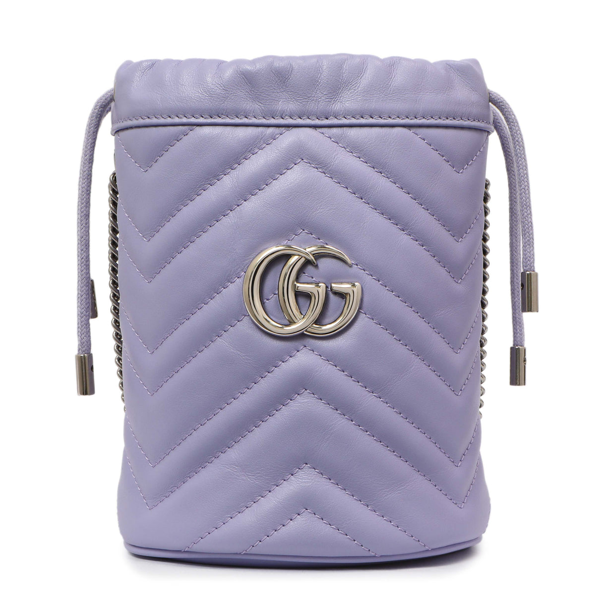 Gucci Lapis Calfskin Matelasse Mini GG Marmont Bucket Handbags Gucci