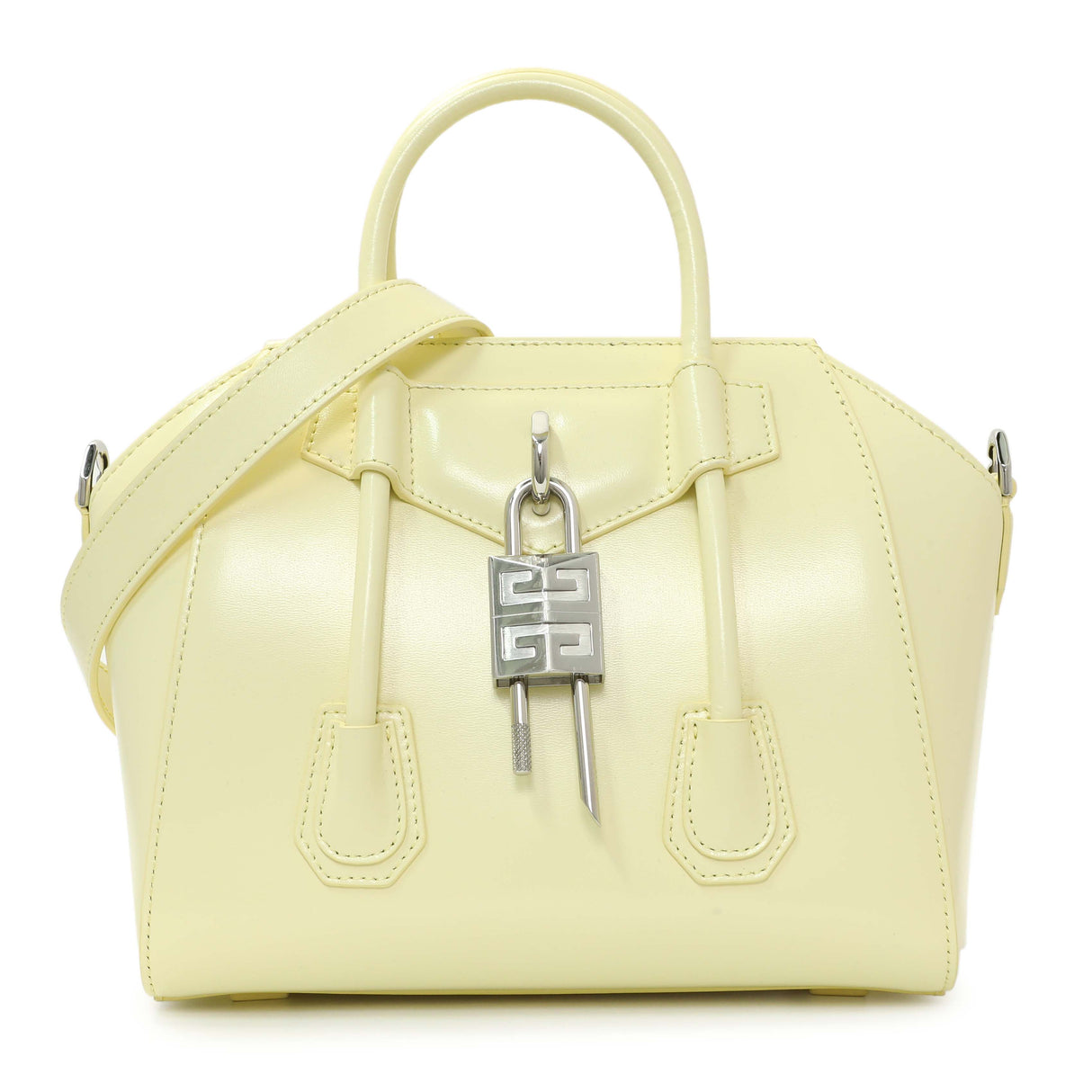 Givenchy Yellow Box Calfskin Mini Lock Antigona Handbags Givenchy