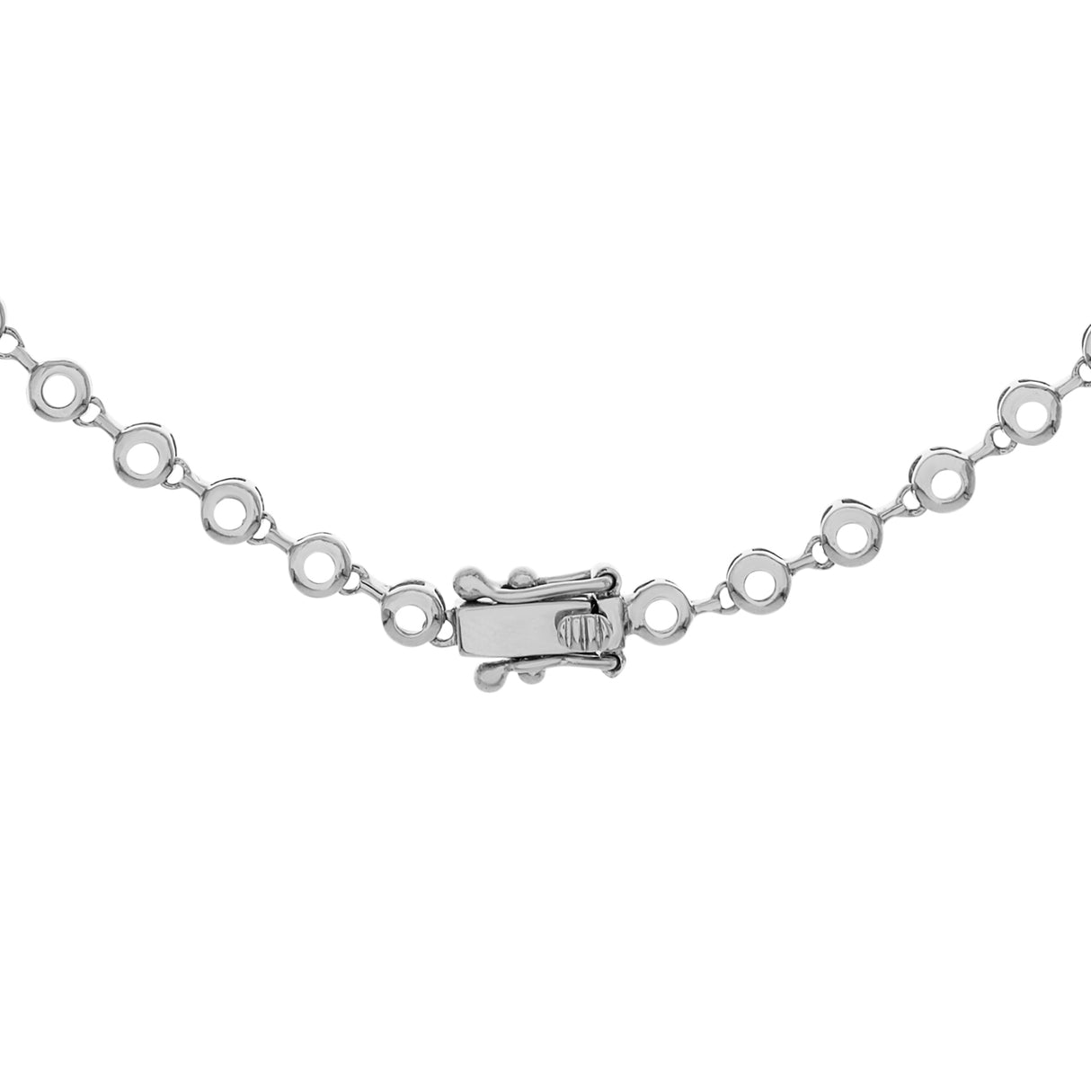 18K White Gold 2.10 Carat Riviere Necklace Fine Jewellery Modaselle