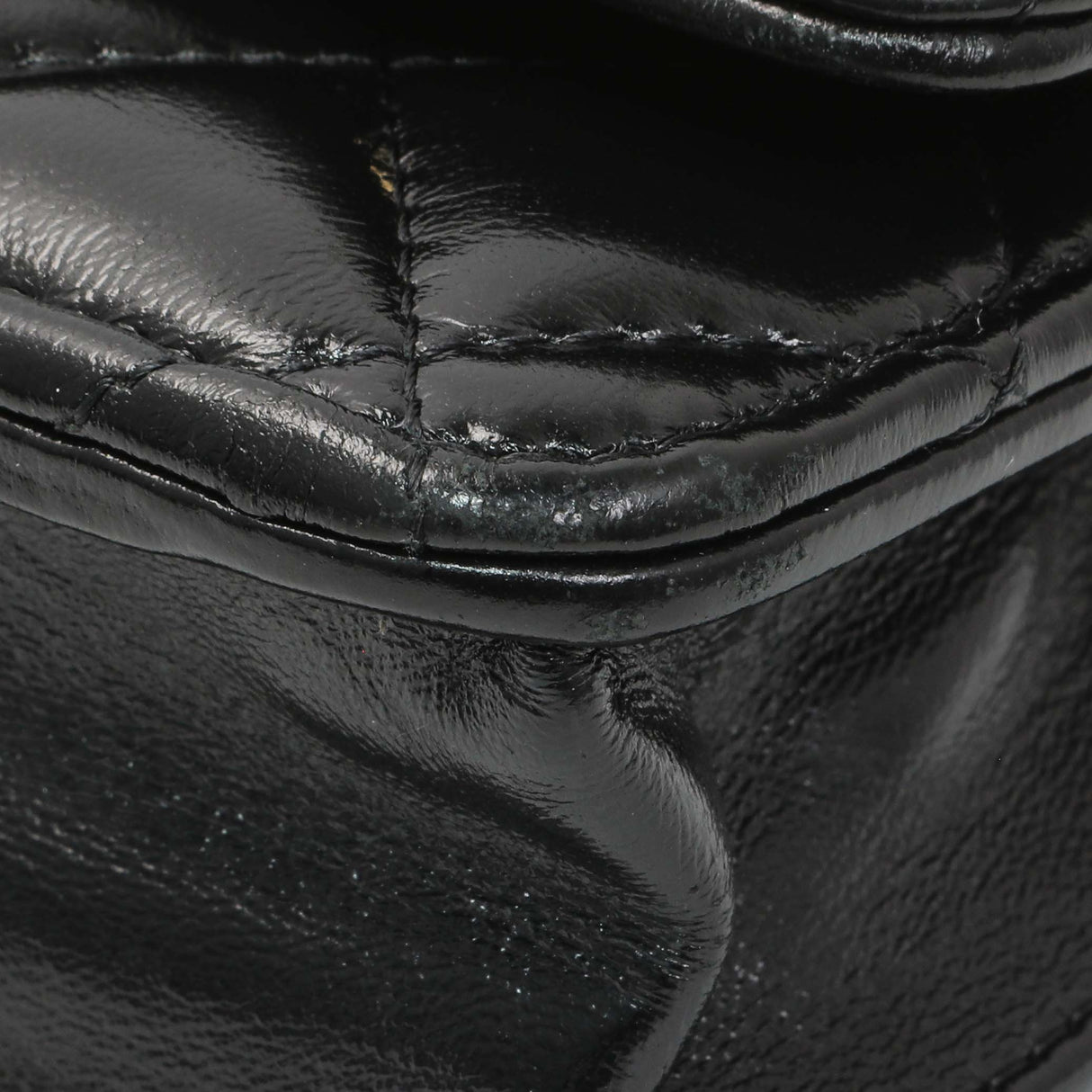 Chanel Black Quilted Shiny Lambskin Golden Links Wallet on Chain Handbags Chanel